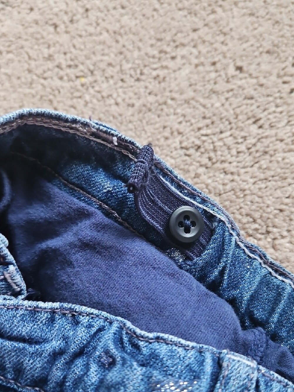 Denim Ruffled Mini Skirt - Blue - Picture 8 of 8
